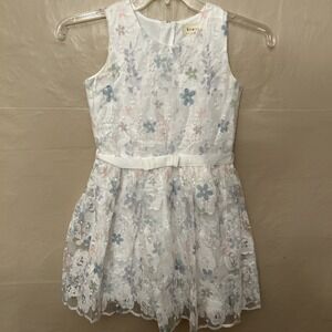 Little Girls Size 8 Floral Lace Overlay Dress BTWEEN